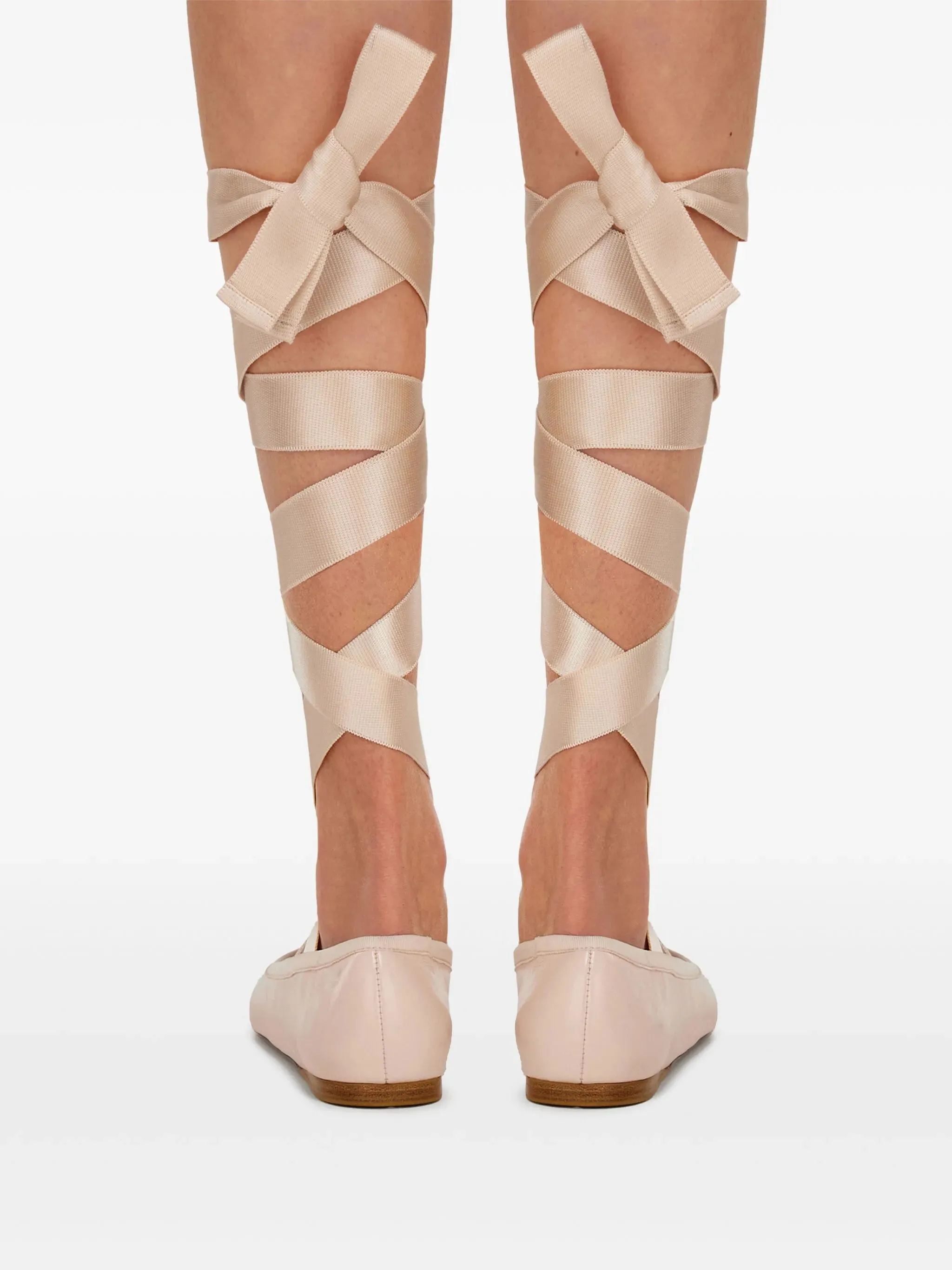 leather ballerina shoes