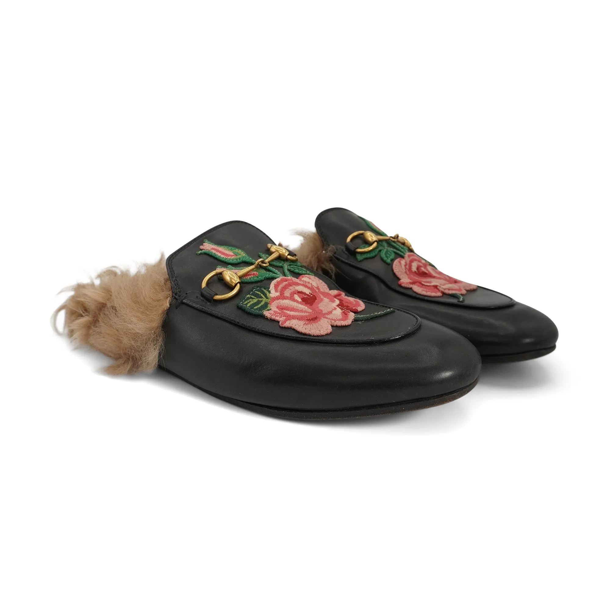 Gucci 'Princetown' Loafers - Women's 38 Loafers Bread Cranberry