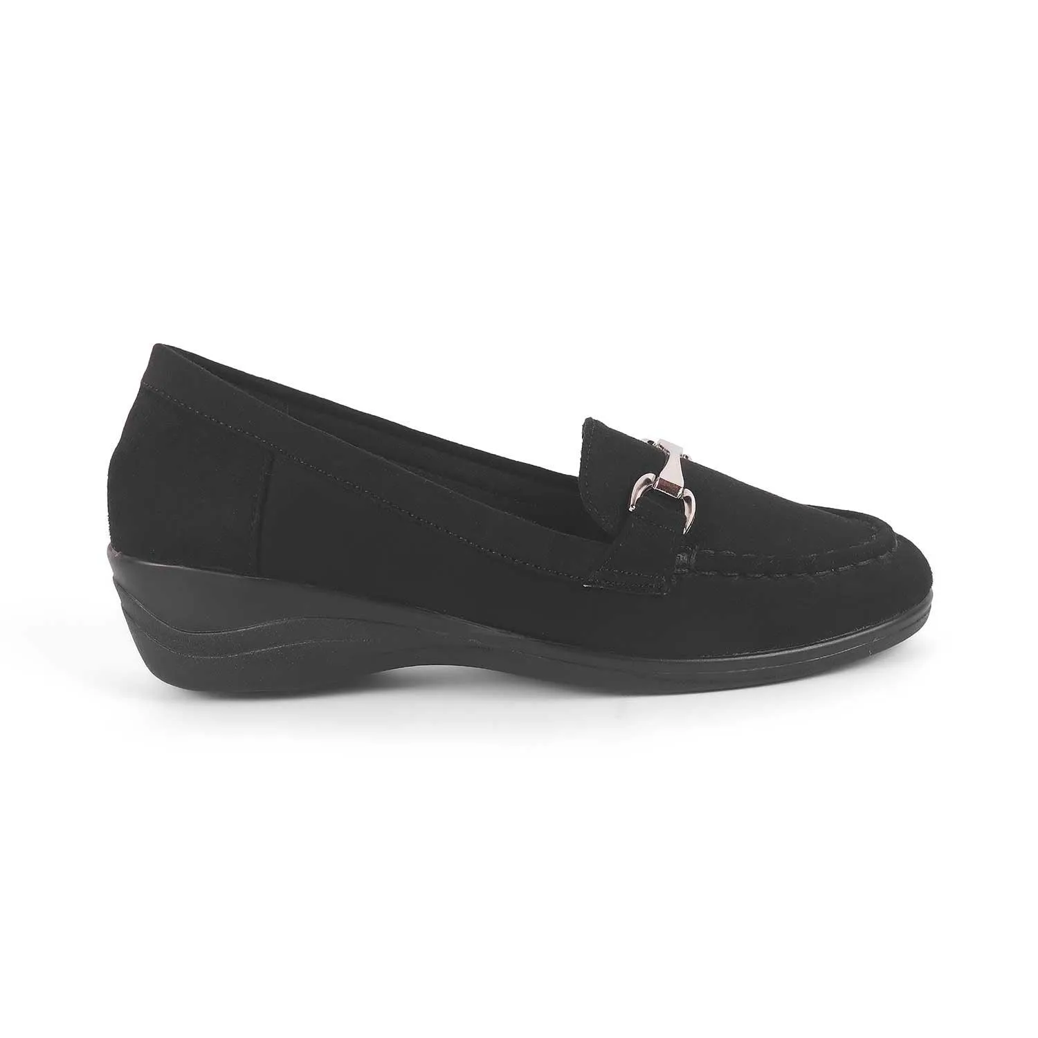 Tresmode Lucia Black Women's Casual Wedge Loafers Gucci Penny Loafers