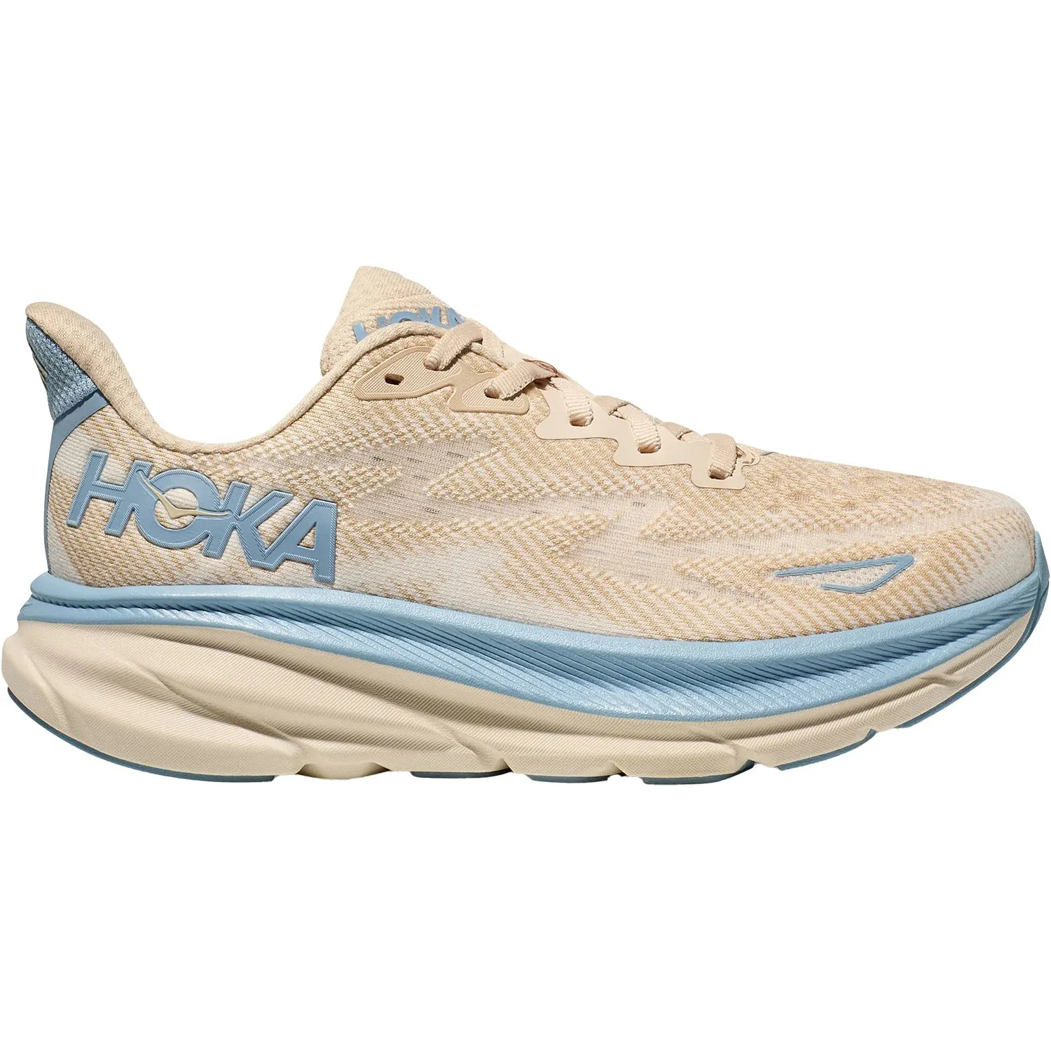HOKA Men's Clifton 9 Sneaker - Oak/Alabaster Shoes For Flat Wide Feet