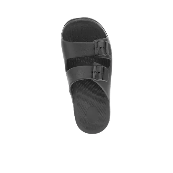 Wide Fit Sandals Sovella Men's Buckle Slide Black
