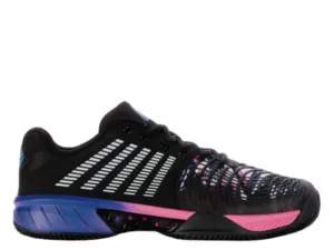 K-Swiss Express Light 3 Mens Padel Tennis Shoe (Black/True Blue/Neon Pink) Diy Tennis Shoes