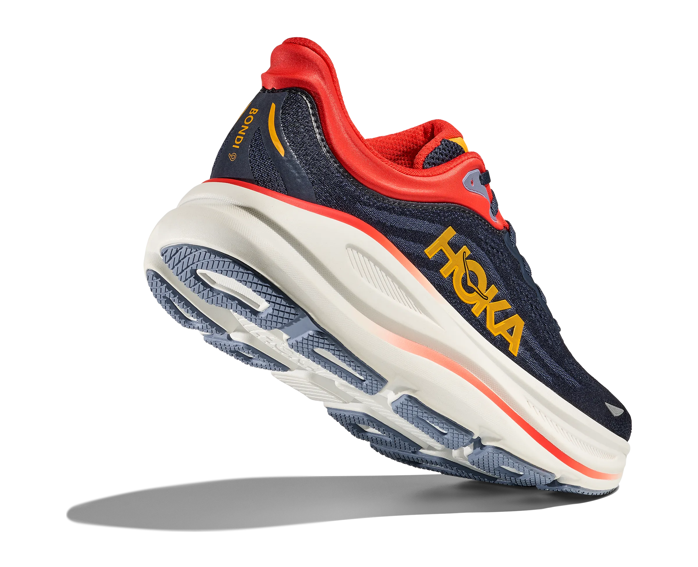 HOKA Men's Bondi 9 Ultra Cushioned Running Shoe - Varsity Navy/Nautical Blue Shoes Origin Country