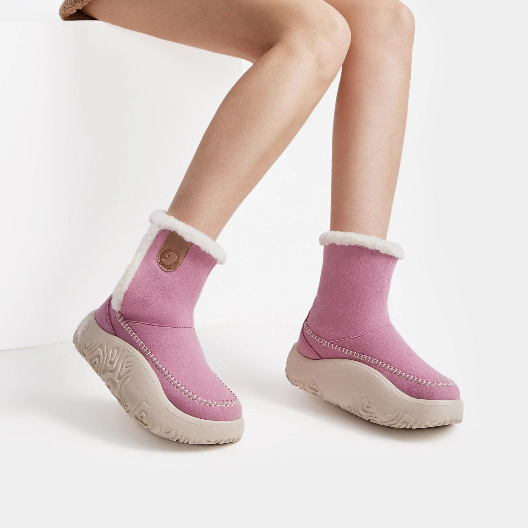 Rose Pink Vigo VI Women Vegan Cowgirl Boots