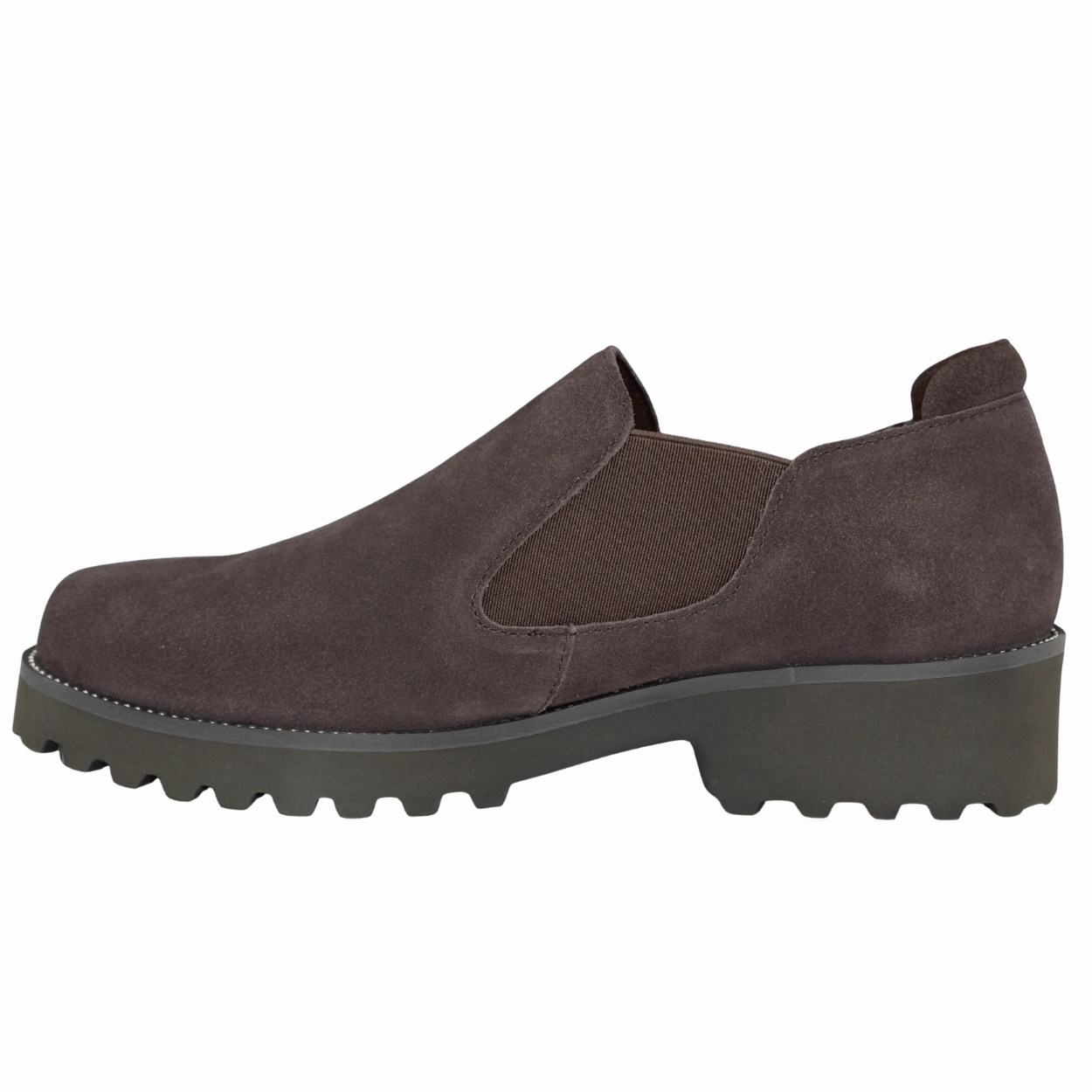 Zivana Suede Loafer Oxford Button Up Shirt