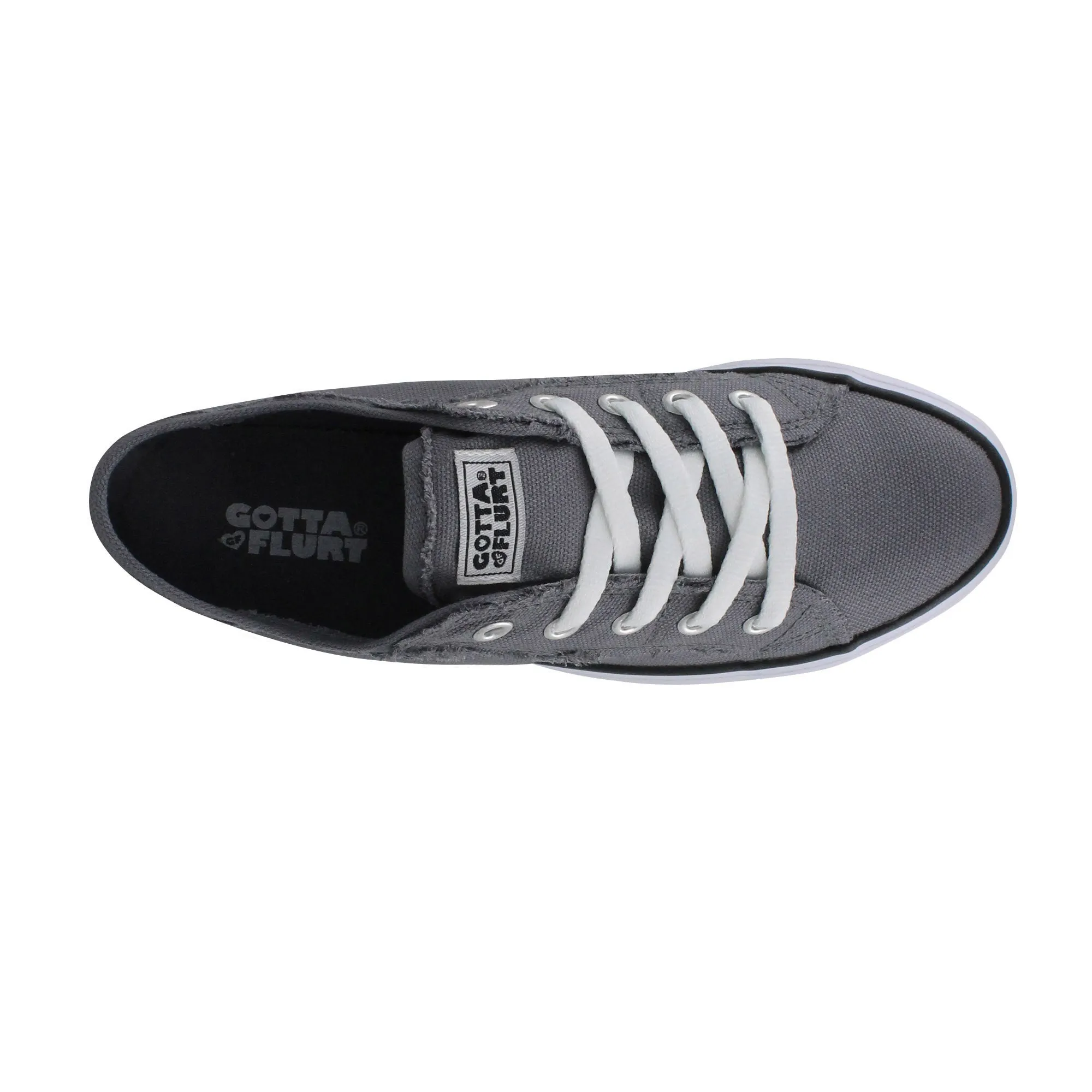 Low Cut Sneakers Gotta Flurt Women's Classic II Grey Canvas Low-Top Sneaker