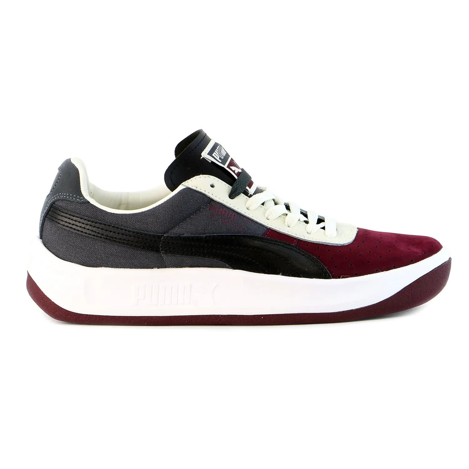 Nick Kyrgios Tennis Shoes Puma GV Special NBK Tricolor Classic Sneaker Shoe - Zinfadel/Dark Shadow/Black - Mens