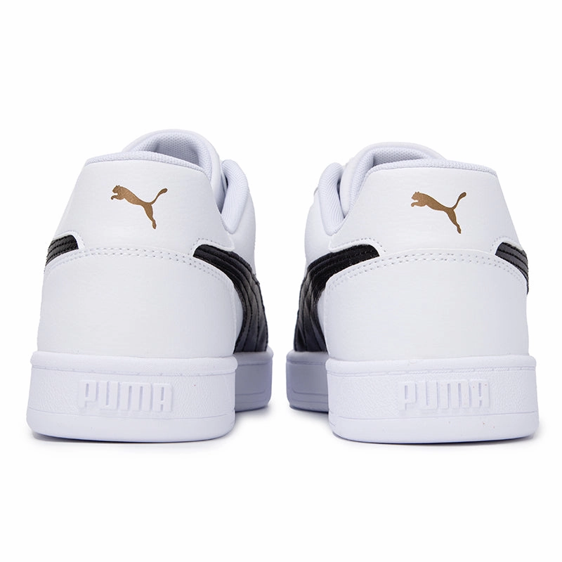 Puma Men's Caven White/Black/Gold Sneakers Shoes Puma Fast R Nitro Shoes