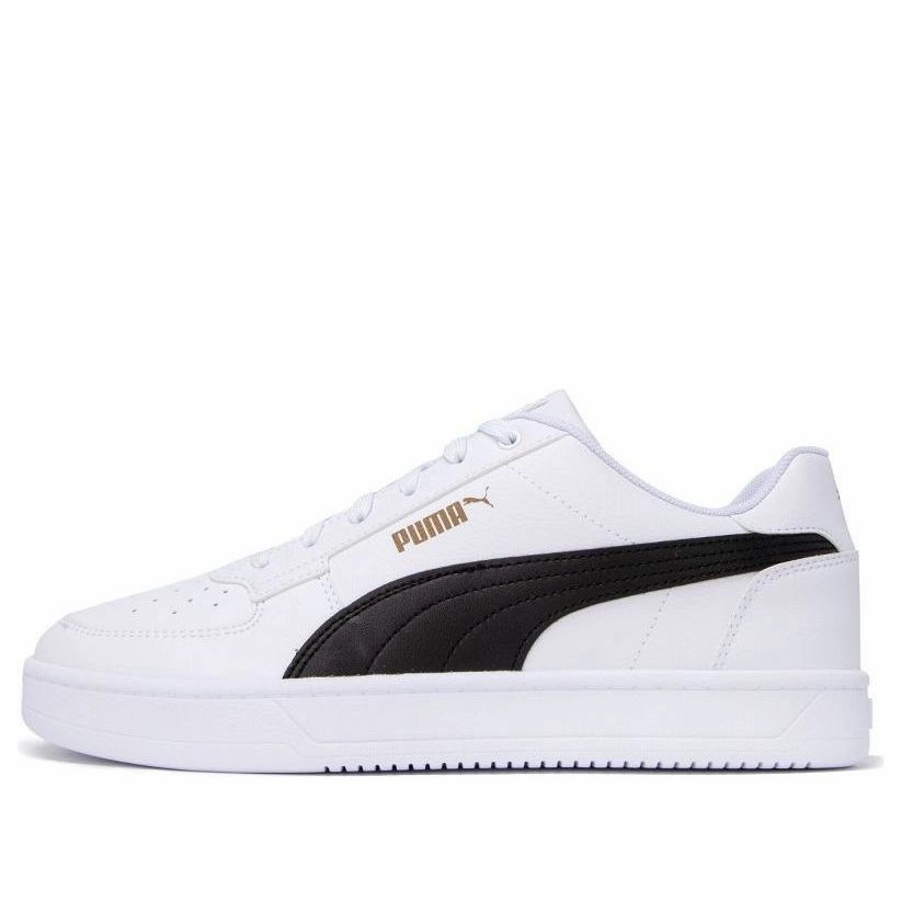 Puma Men's Caven White/Black/Gold Sneakers Shoes Puma.golf Shoes