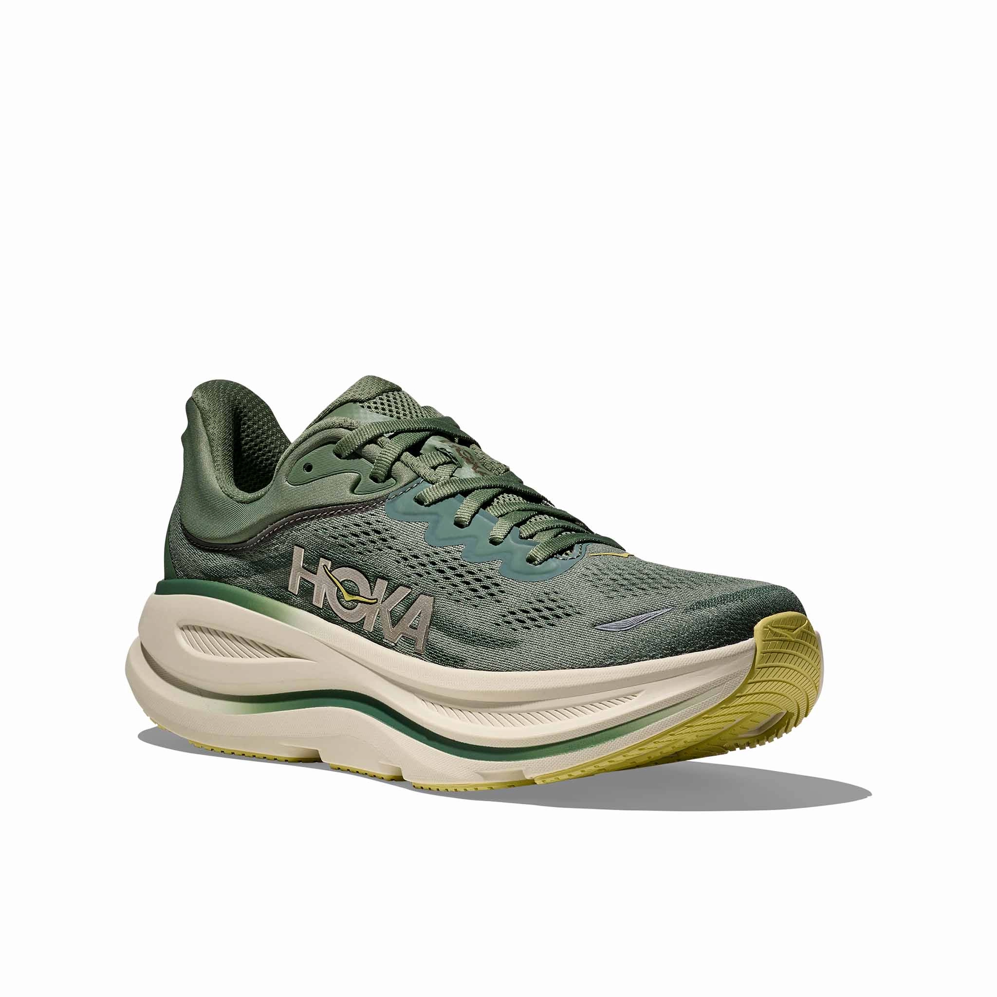 HOKA | Men's Bondi 9 Running Shoes - Succulent/Fern Made In