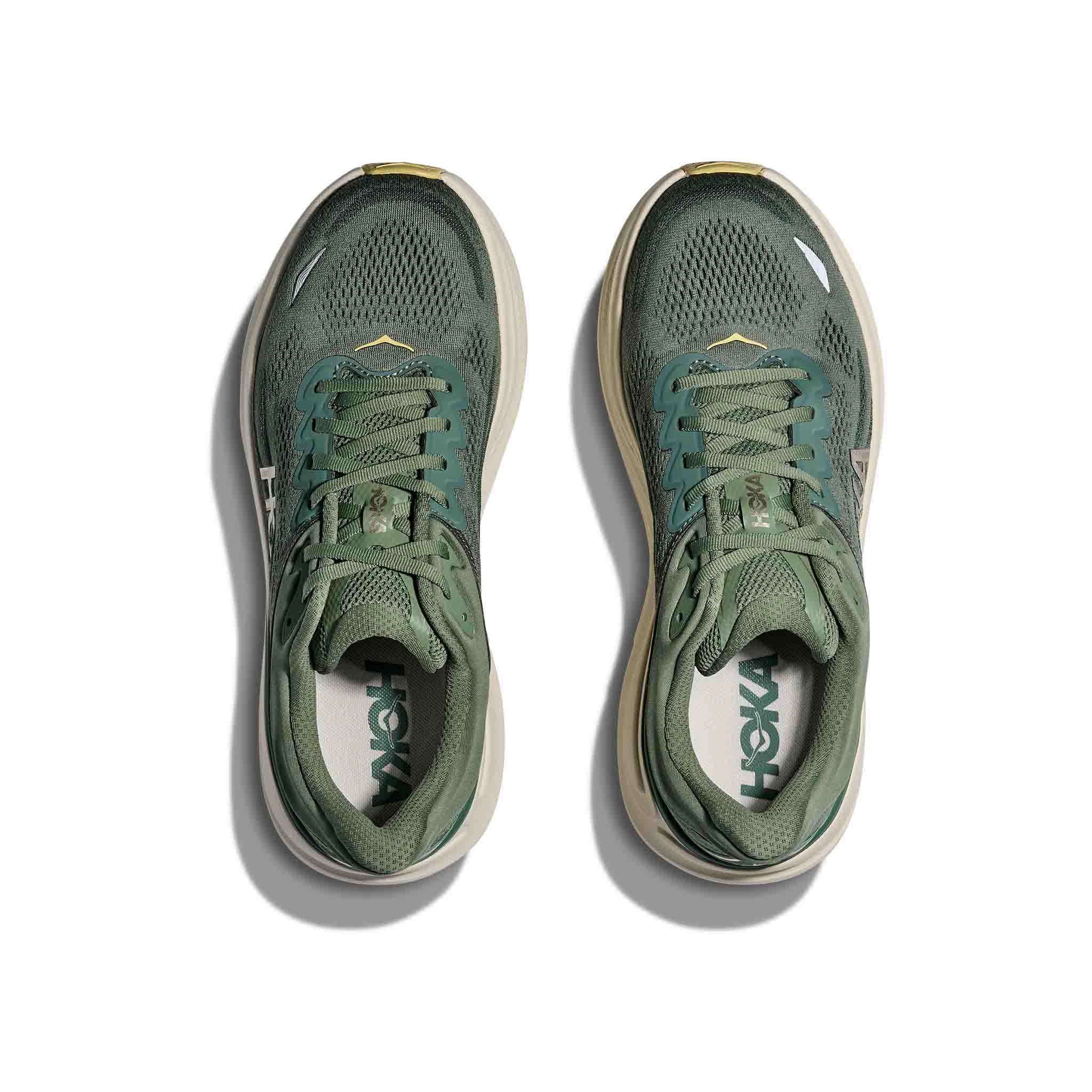 HOKA | Men's Bondi 9 Running Shoes - Succulent/Fern Do Podiatrist Recommend Shoes