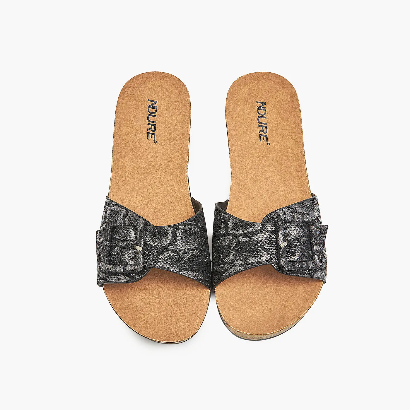 Textured Wedge Soho Flat Shoes