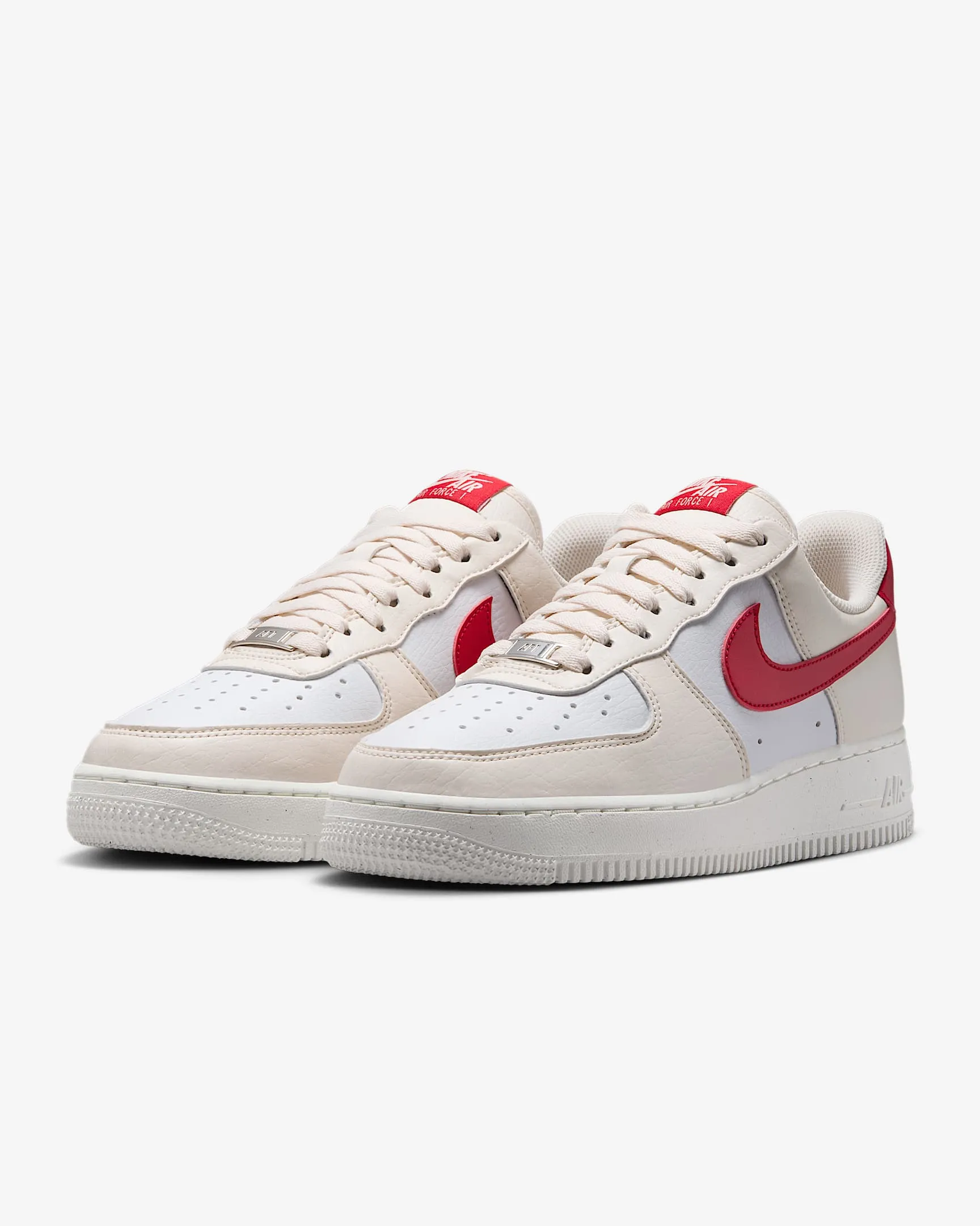 Nike Tennis Shoe Nike Women's Air Force 1 '07 Next Nature Shoes - Pale Ivory / Sail / University Red