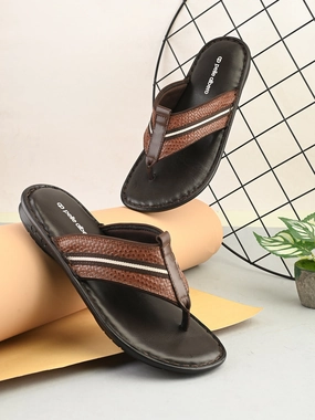 Smile Face Slippers Reece Leather V Shape Slippers