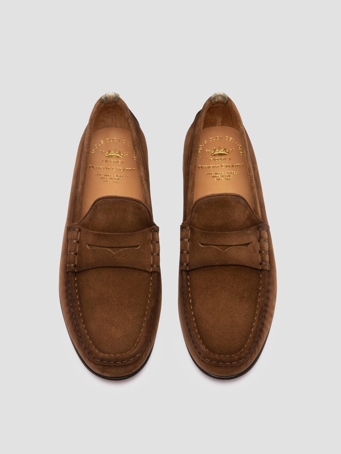 BALFRON 002 - Brown Suede Penny Loafer Formal Loafers Shoes