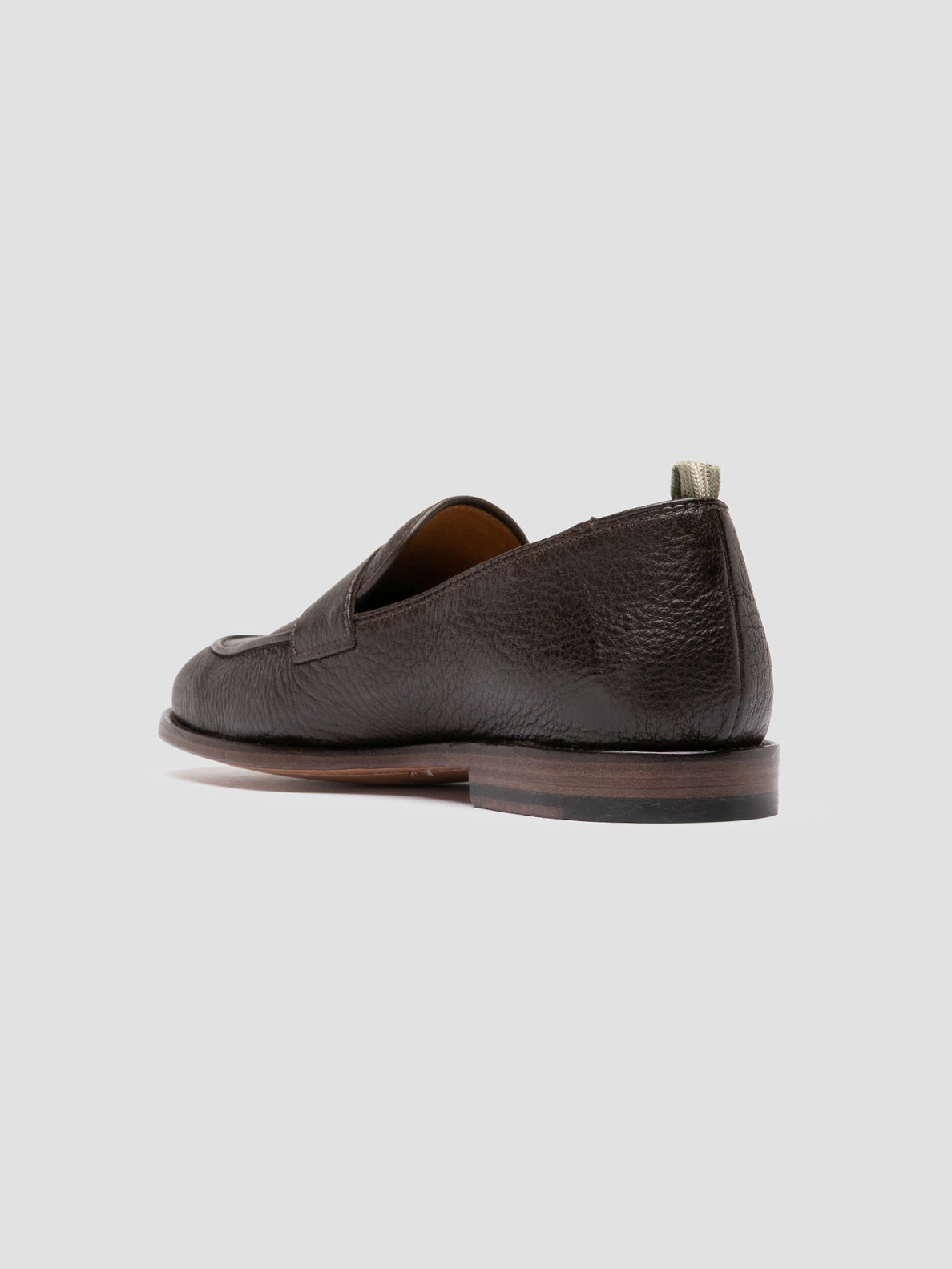Italian Penny Loafers OPERA 001 - Brown Leather Penny Loafers