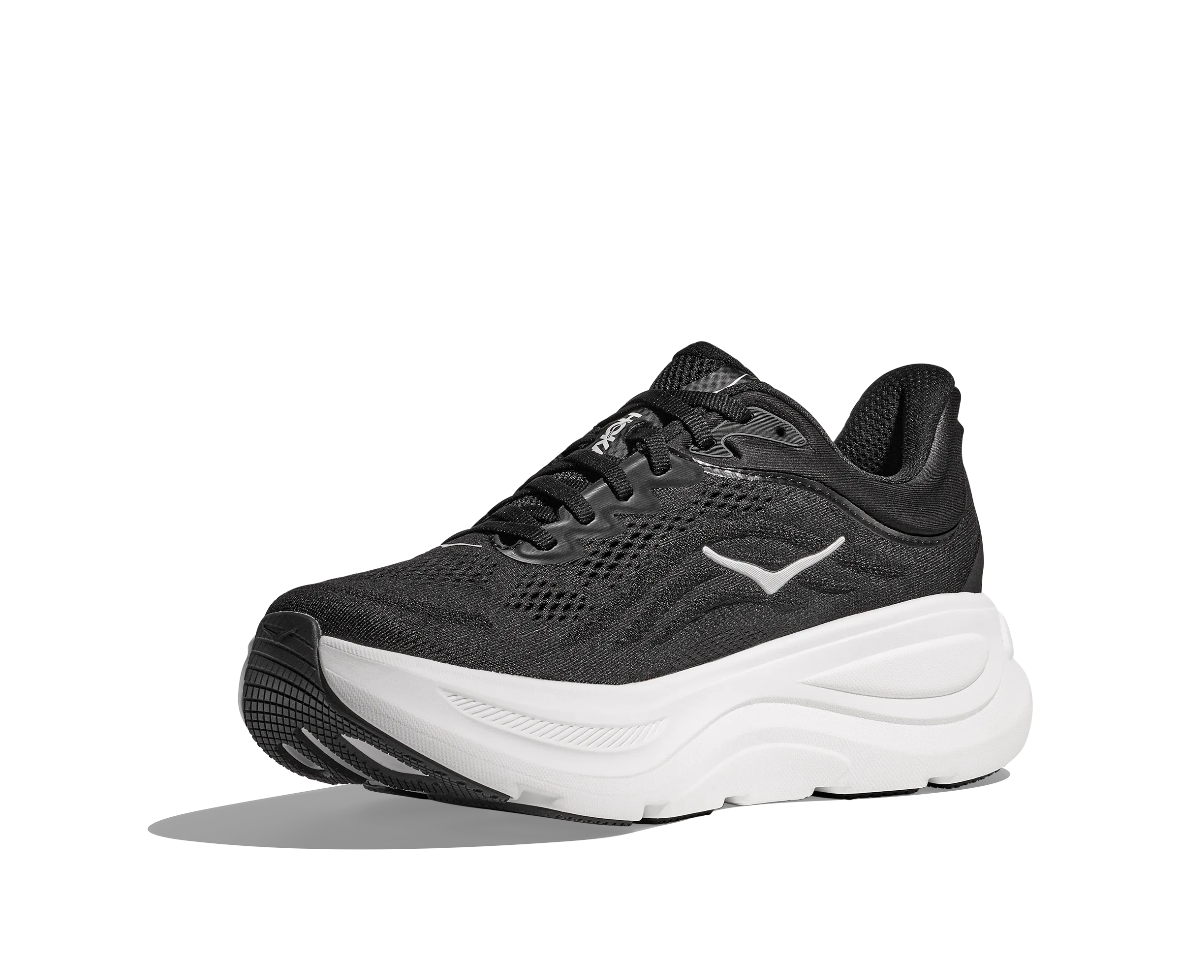HOKA Women's Bondi 9 Ultra Cushioned Running Shoe - Black/White Best Shoes For Daily Wear