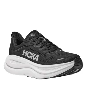 HOKA Women's Bondi 9 Ultra Cushioned Running Shoe - Black/White Shoes Dupe