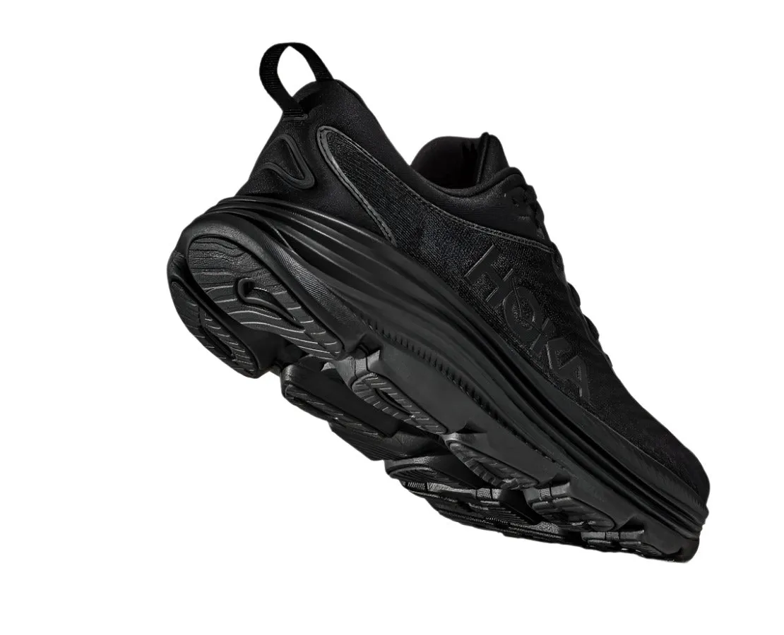 Size 13 HOKA Women's Gaviota 5 Everyday Running Shoe - Black/Black