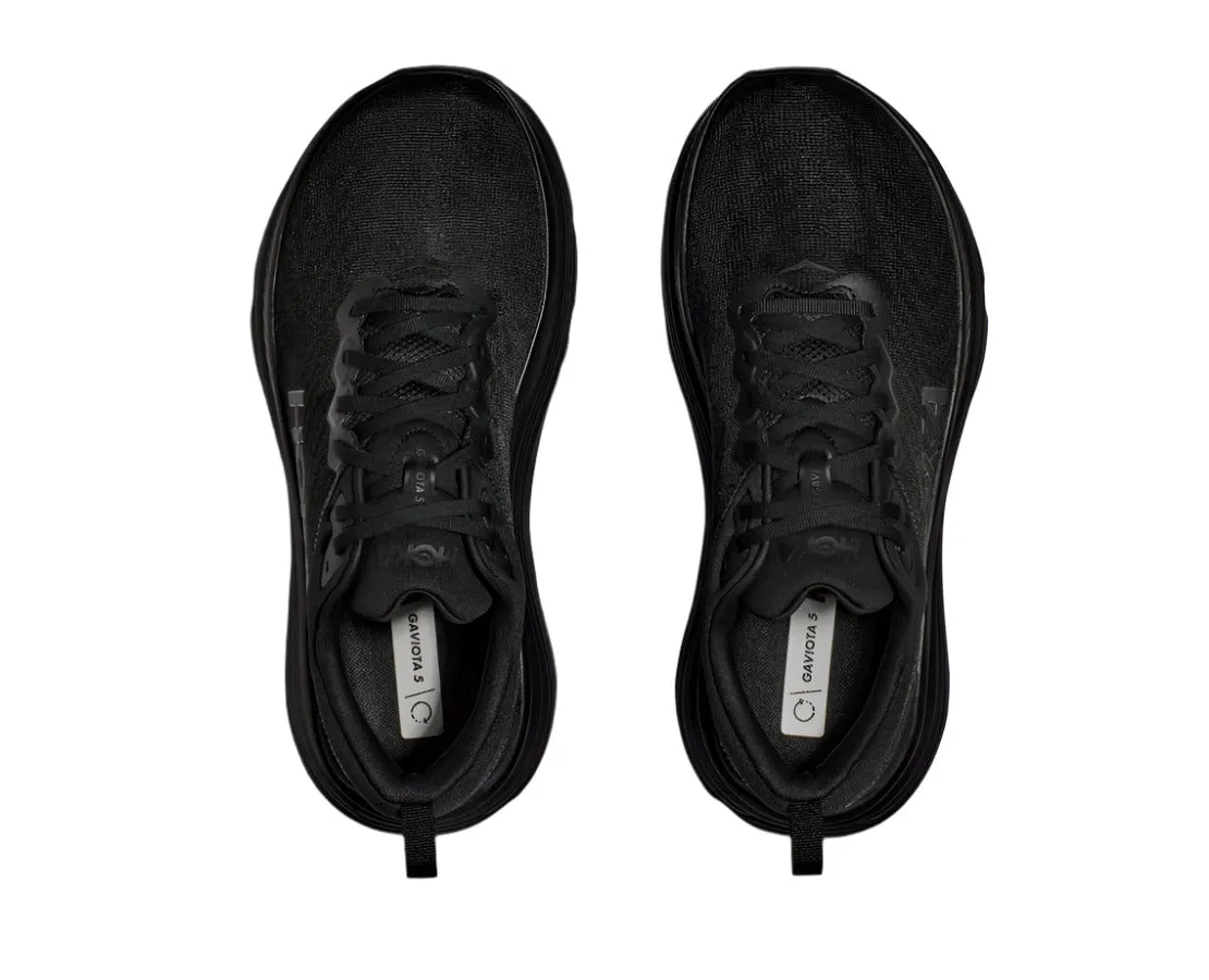 Israel HOKA Women's Gaviota 5 Everyday Running Shoe - Black/Black