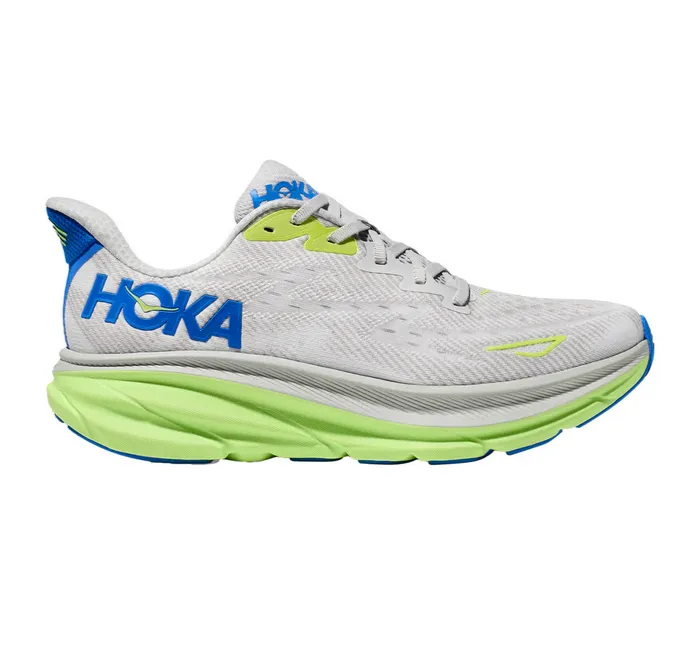 Shoes Traverse City HOKA Men's Clifton 9 Sneaker - Stardust/Electric Cobalt