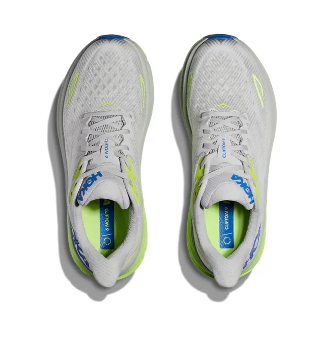 HOKA Men's Clifton 9 Sneaker - Stardust/Electric Cobalt Shop Shoes Sale