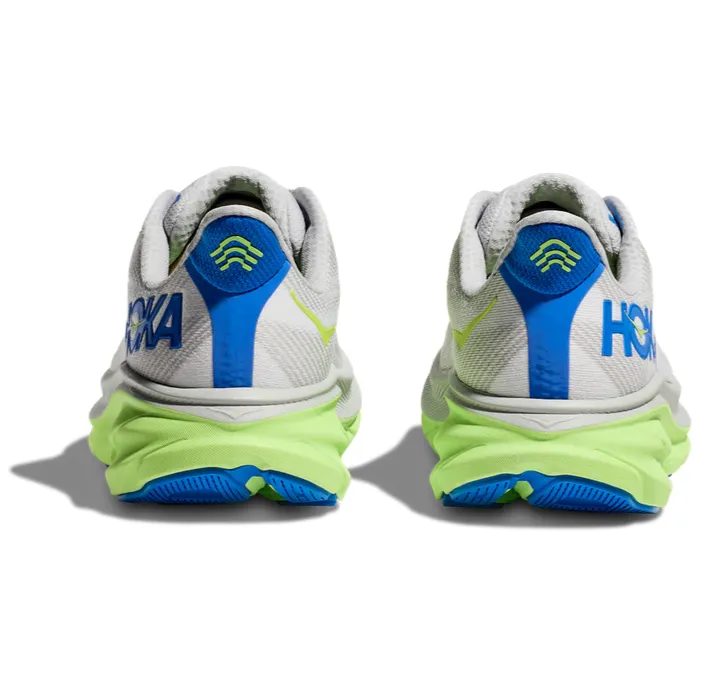 Overweight HOKA Men's Clifton 9 Sneaker - Stardust/Electric Cobalt