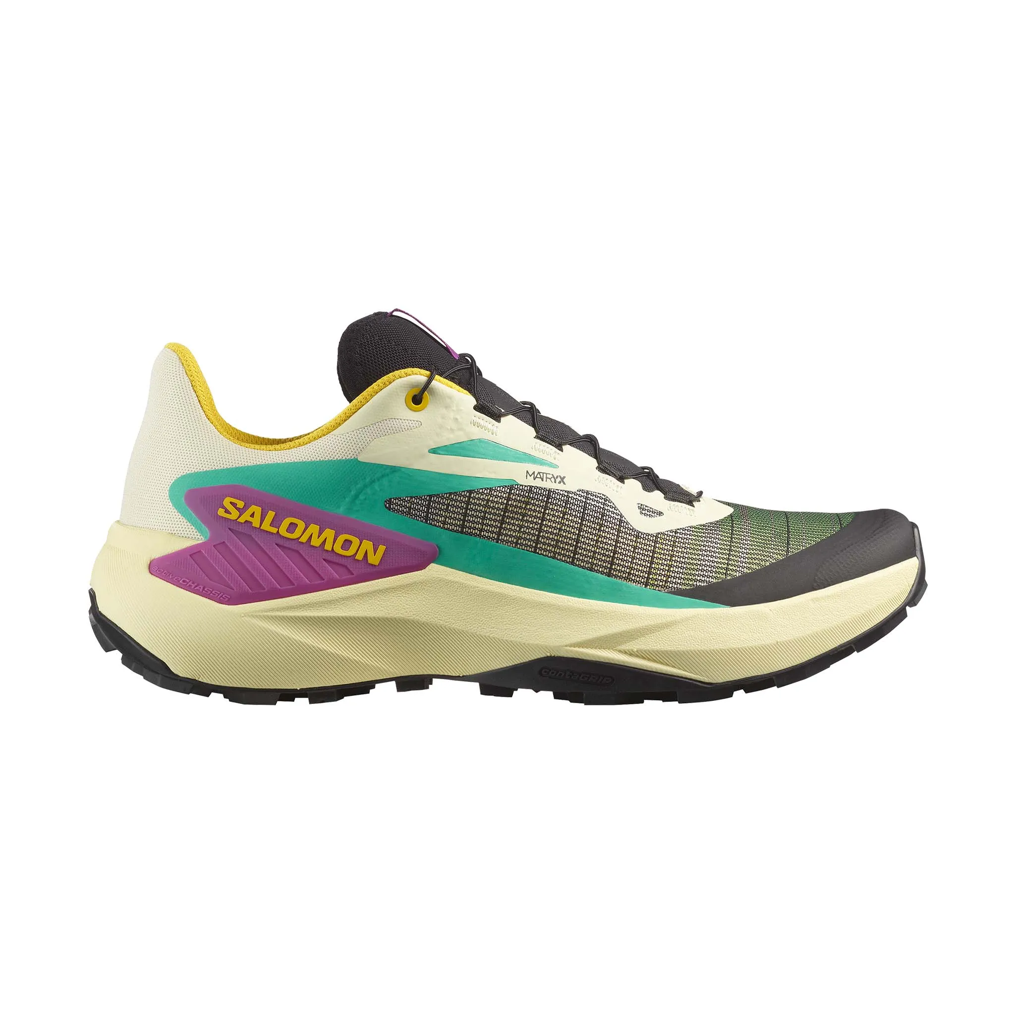 Salomon | Men's Genesis Running Shoes - Transparent Yellow/Black/Willowherb Trailer Brakes Shoes