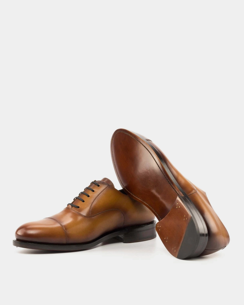 Ricardo Tobacco Calf Cap Toe Oxford Oxford Brown Dress Shoes
