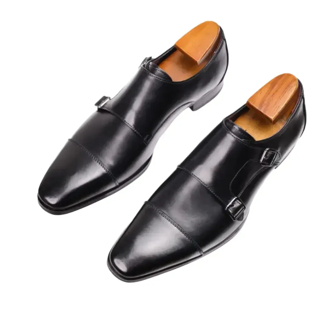 Riccardo Milano Dress Shoes Loafers Black And Gold