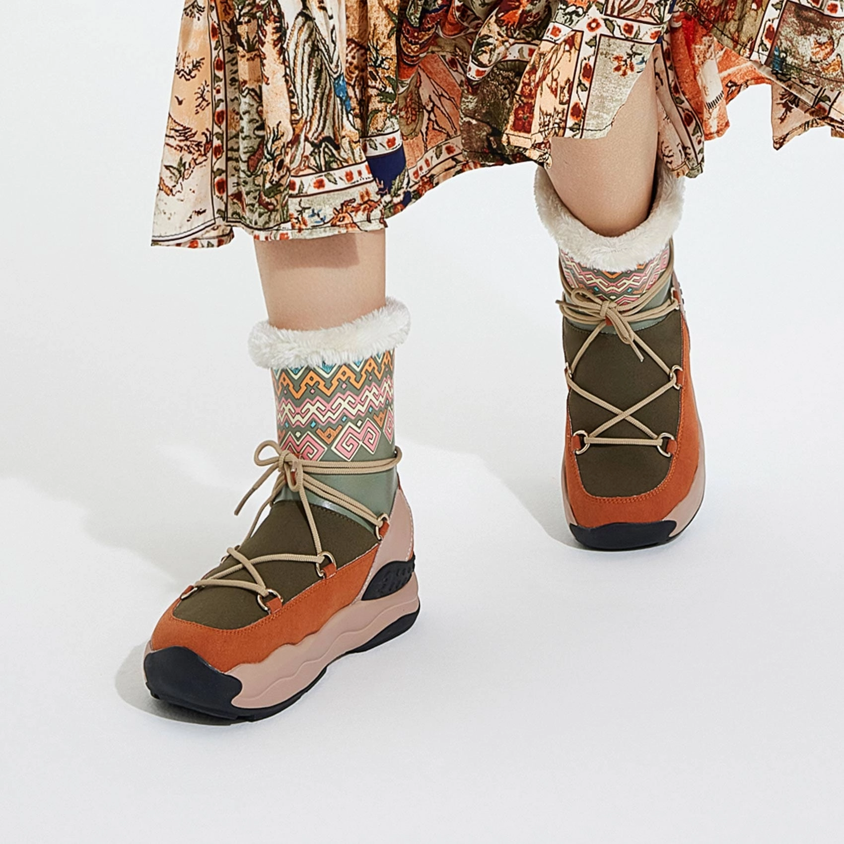 Brown Dress Boots Ripple San Diego V Women