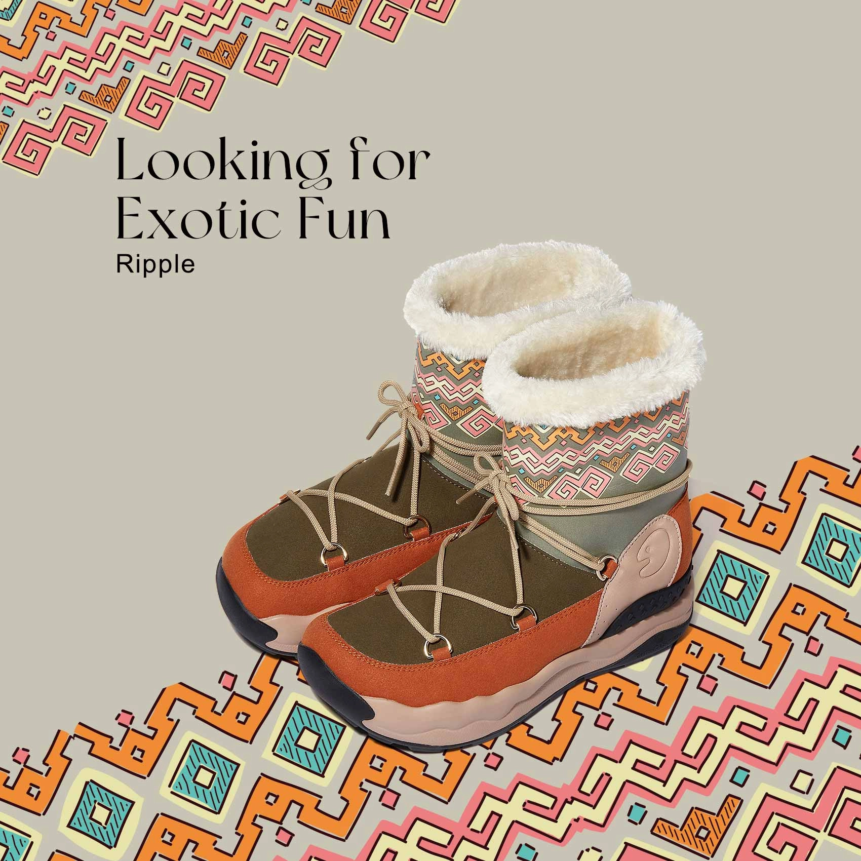 Ripple San Diego V Women Brown Buckle Boots