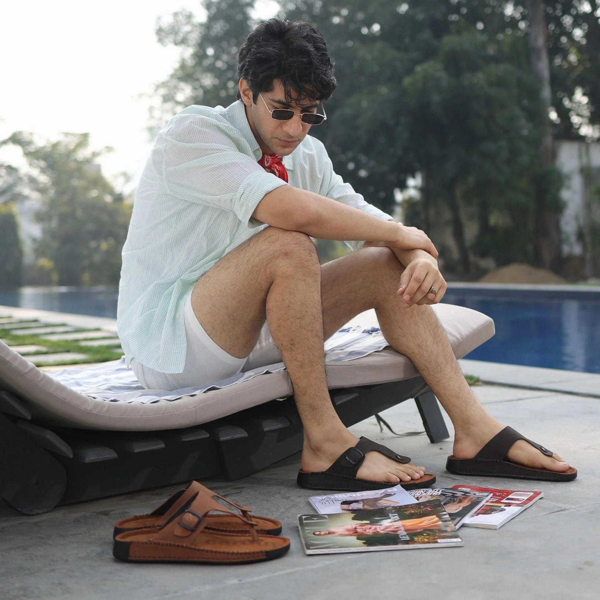 Riviera Leather Nubuck Thong Slippers Gnaw On This Rat Slippers