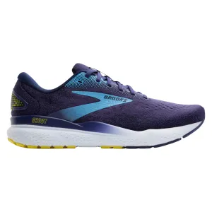 Best Running Shoes Road Running Brooks Men's 110418 438 Ghost 16 Blue Bonnie Blue Yellow Cushion Support Running Shoes