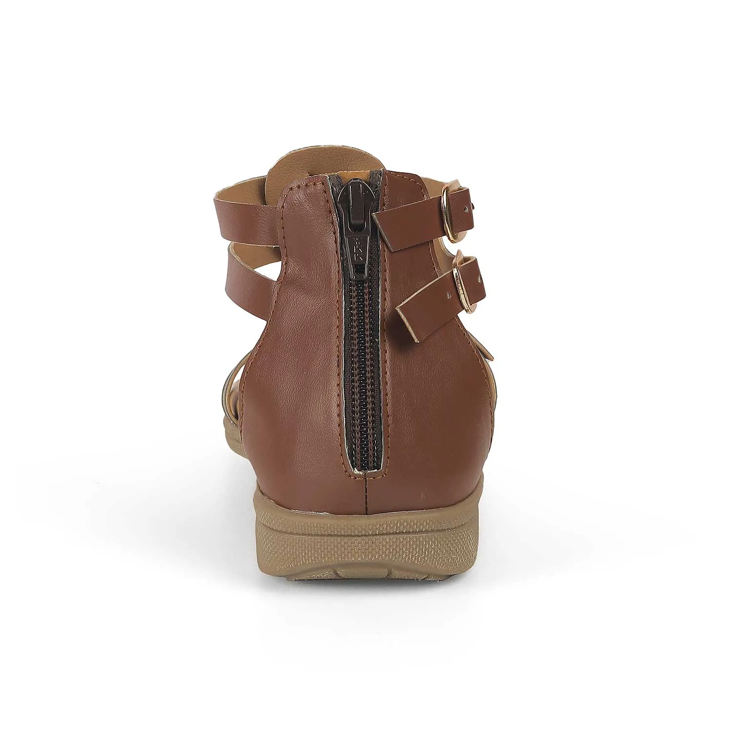 Padded Flat Shoes Tresmode Zag Tan Women's Casual Platform Flats