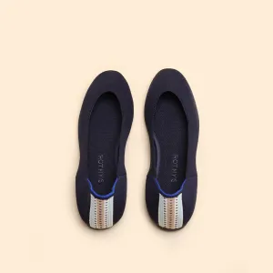 Weird High Heel Shoes Rothy - Women - The Square Flat - Blue