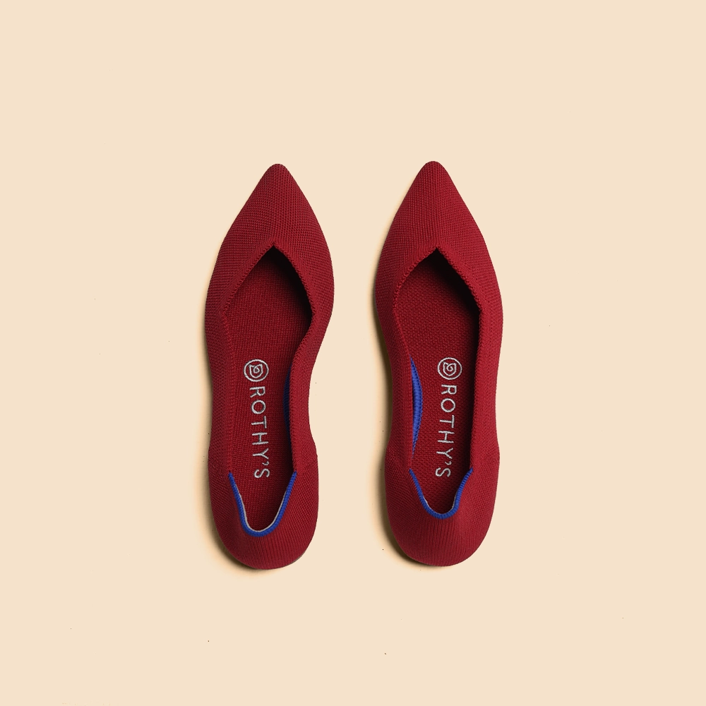 Ballet Slippers Canvas Rothy - Women - The Point - Red