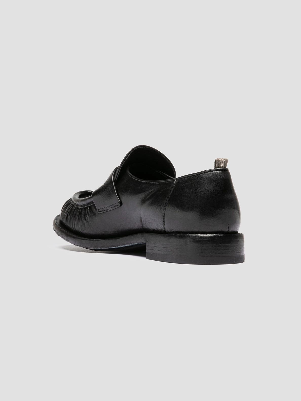 RUGGED 009 - Black Leather Penny Loafers Horatio Loafers