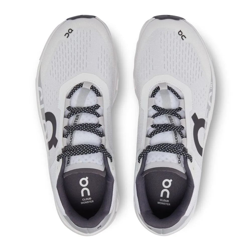 Stack Height Running Shoes On Men's Cloudmonster - All White