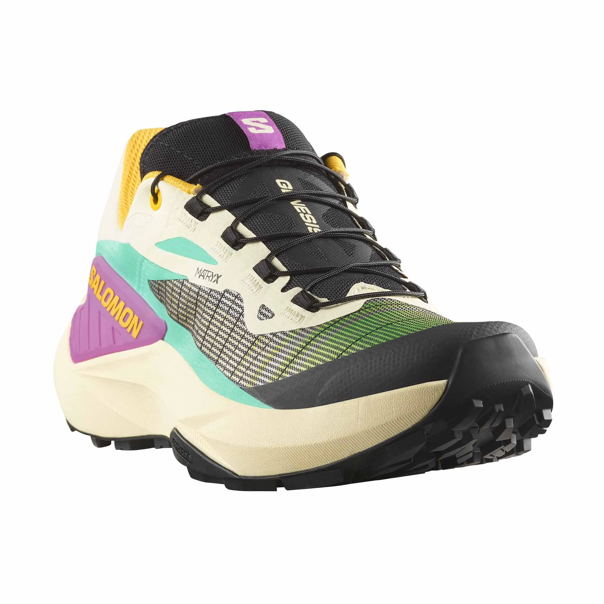 Trail Running Shoes 2021 Salomon | Women's Genesis Running Shoes - Transparent Yellow/Black/Willowherb