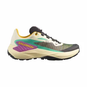 Waterproof Trail Running Shoe Salomon | Women's Genesis Running Shoes - Transparent Yellow/Black/Willowherb