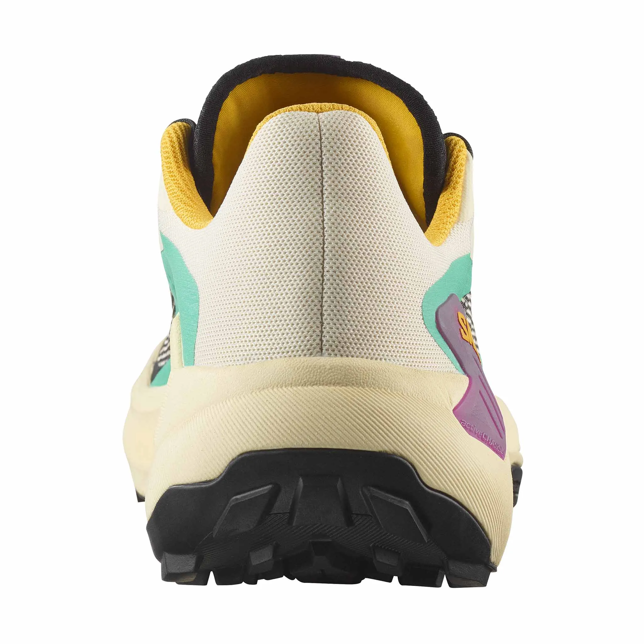 Salomon | Women's Genesis Running Shoes - Transparent Yellow/Black/Willowherb Lycan Trail Running Shoes