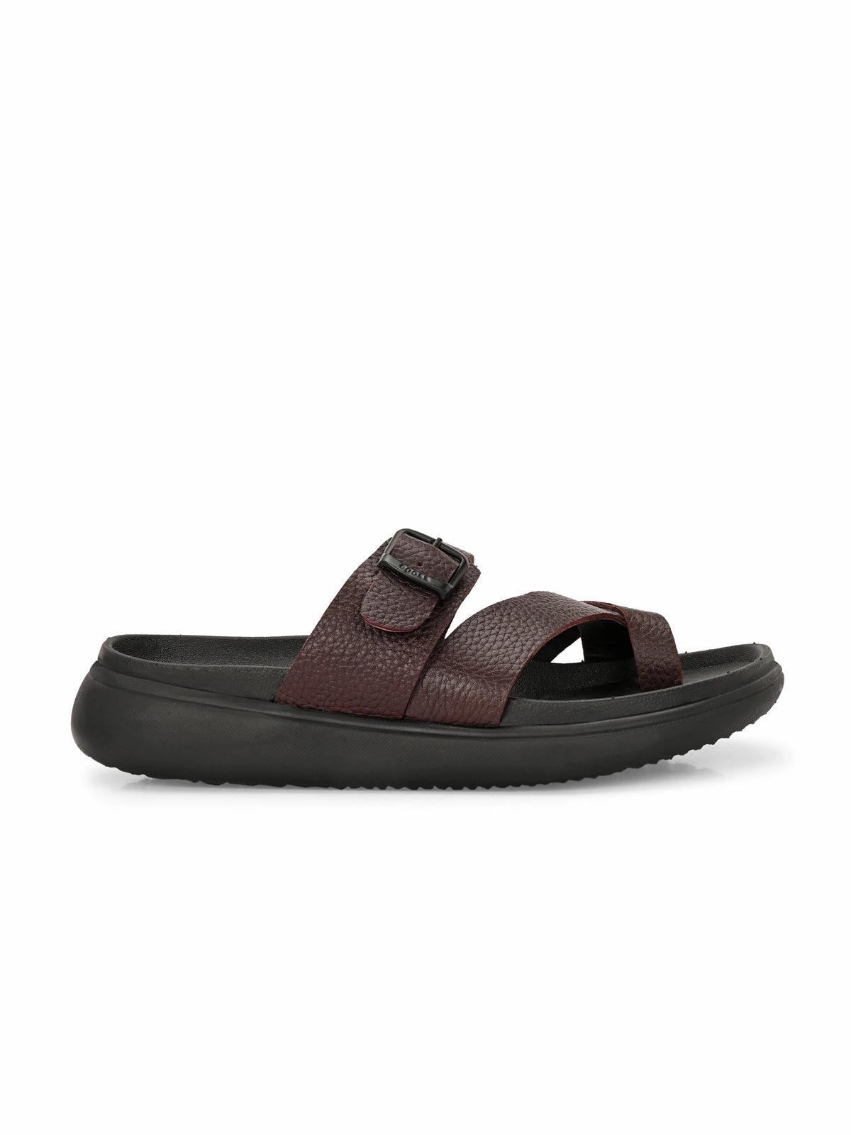 Salvio Comfort Leather Slippers Slippers With Hard Sole