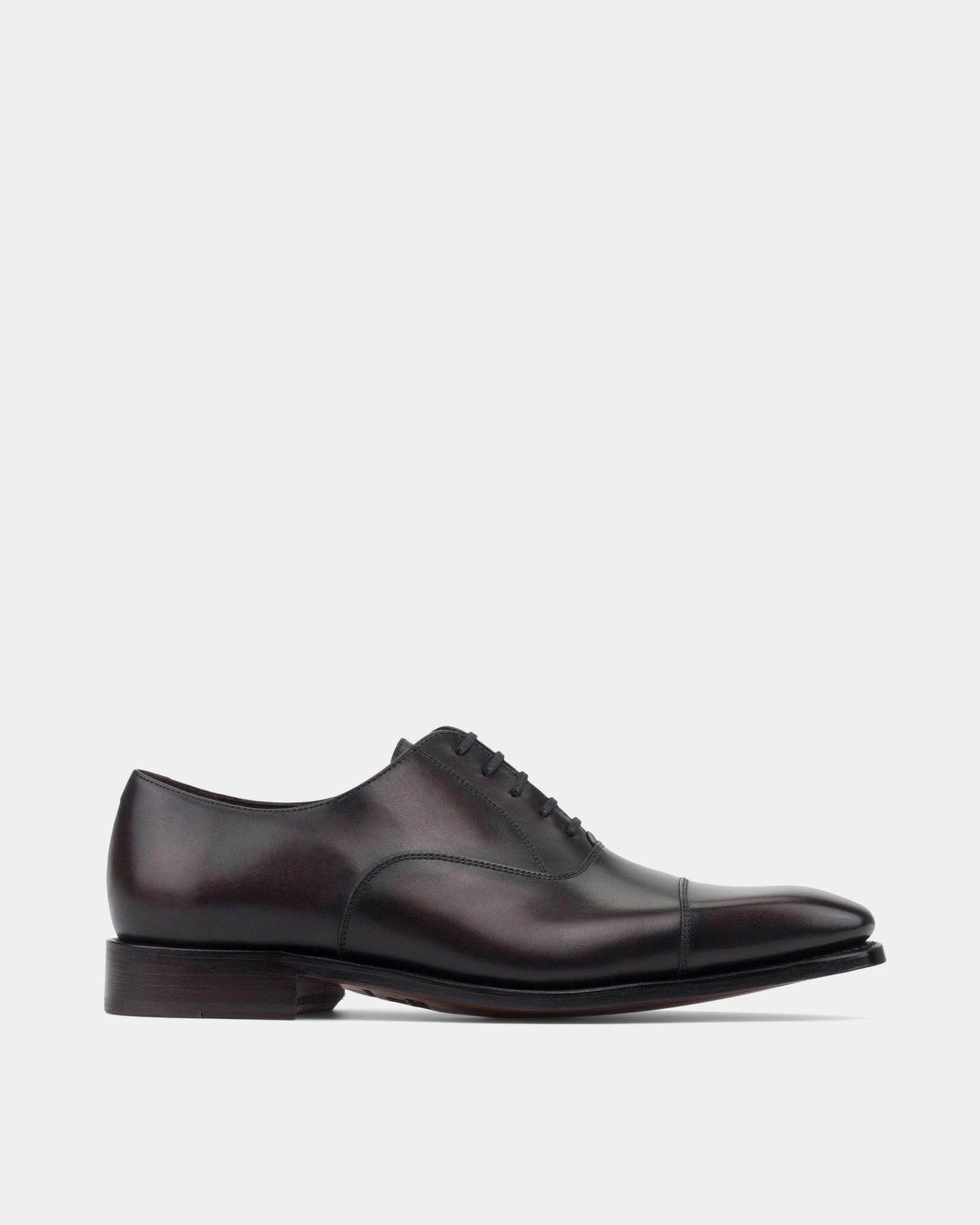 SAMPLE - Ashford Black Cap Toe Oxford with Half-Rubber Soles - 722 Time Fashions Oxford Al