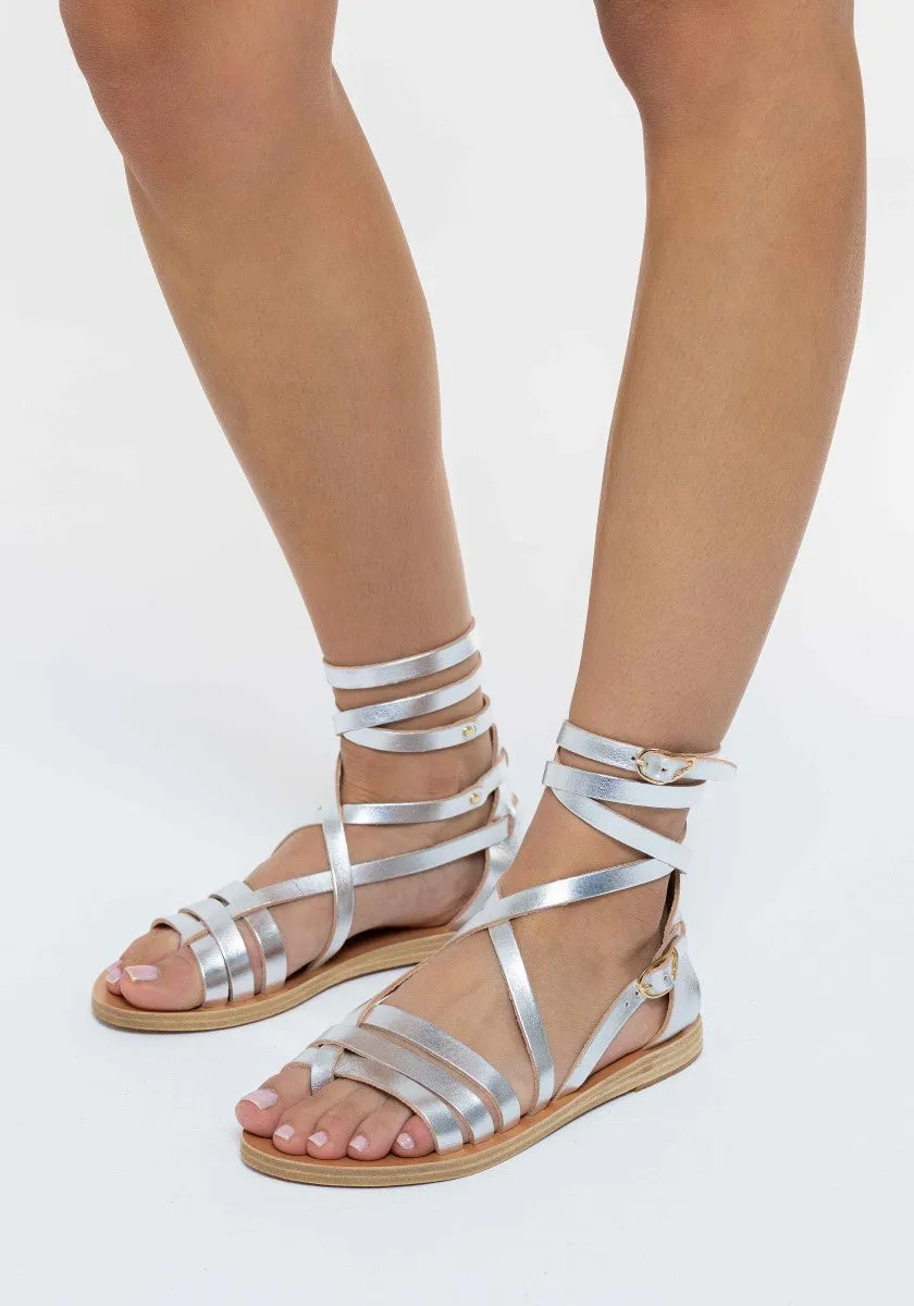 Satira Silver Sandals With