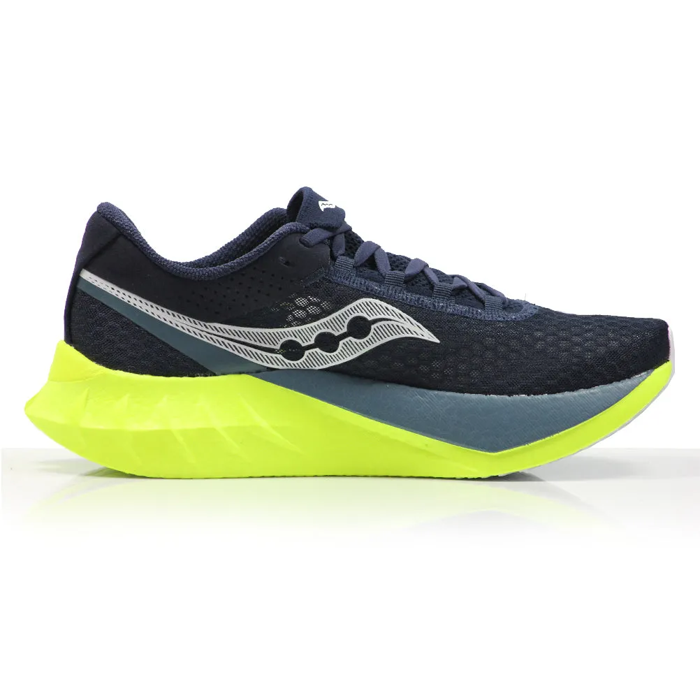 Saucony Endorphin Pro 4 Men's Running Shoe - Navy/Citron Kismet Running Shoes 12