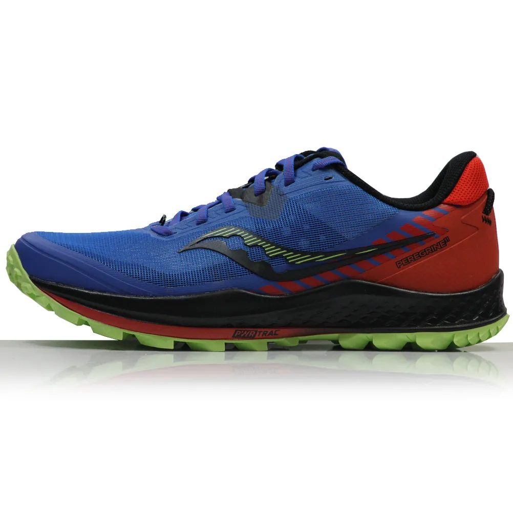 Saucony Peregrine 11 Men's Trail Shoe - Royal/Space/Fire Running Shoes For Flat Wide Feet