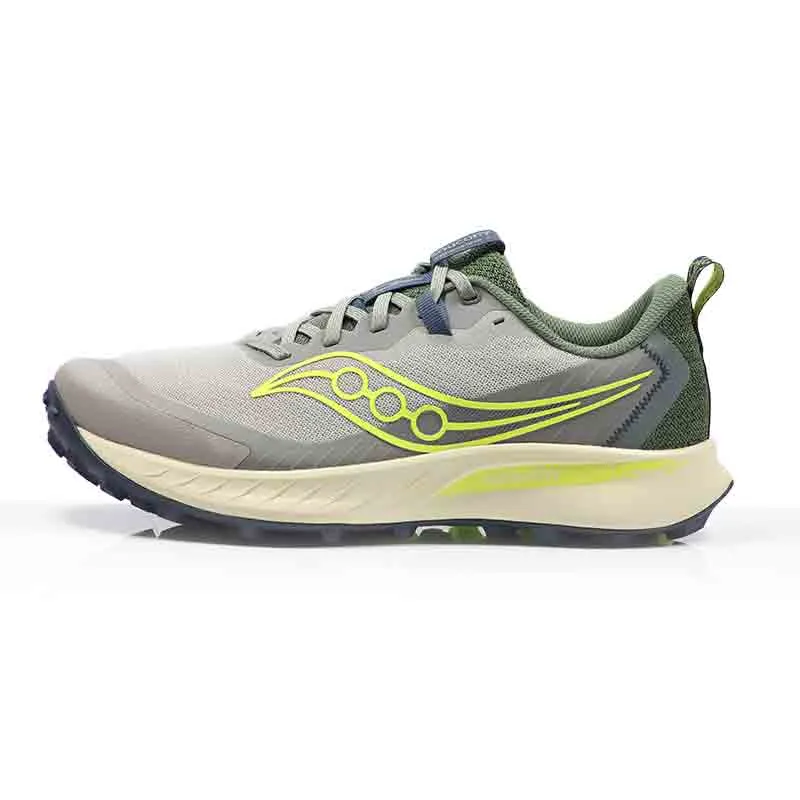 Go Outdoors Running Shoes Saucony Peregrine 15 Men's Trail Shoe - Ridge/Olivine