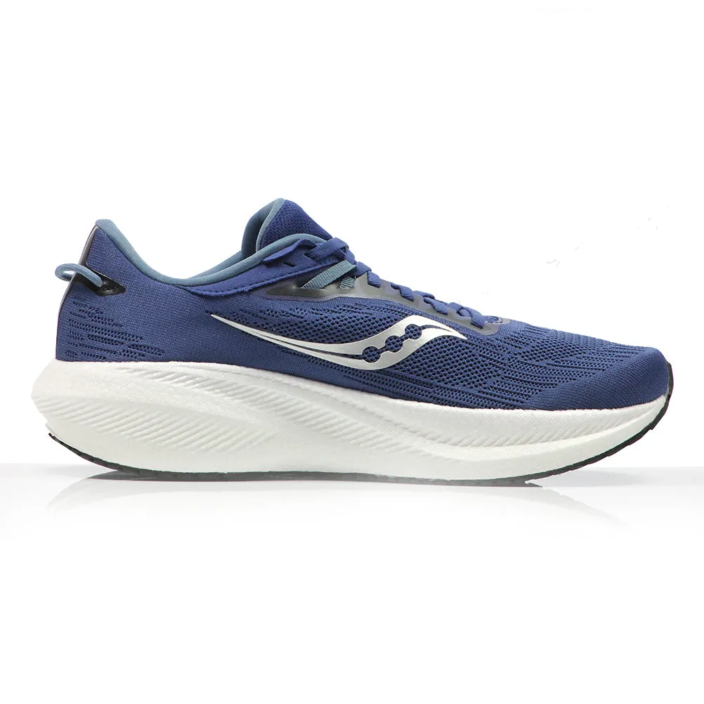 Saucony Triumph 21 Men's Running Shoe - Indigo/Black Good Shoes To Run In
