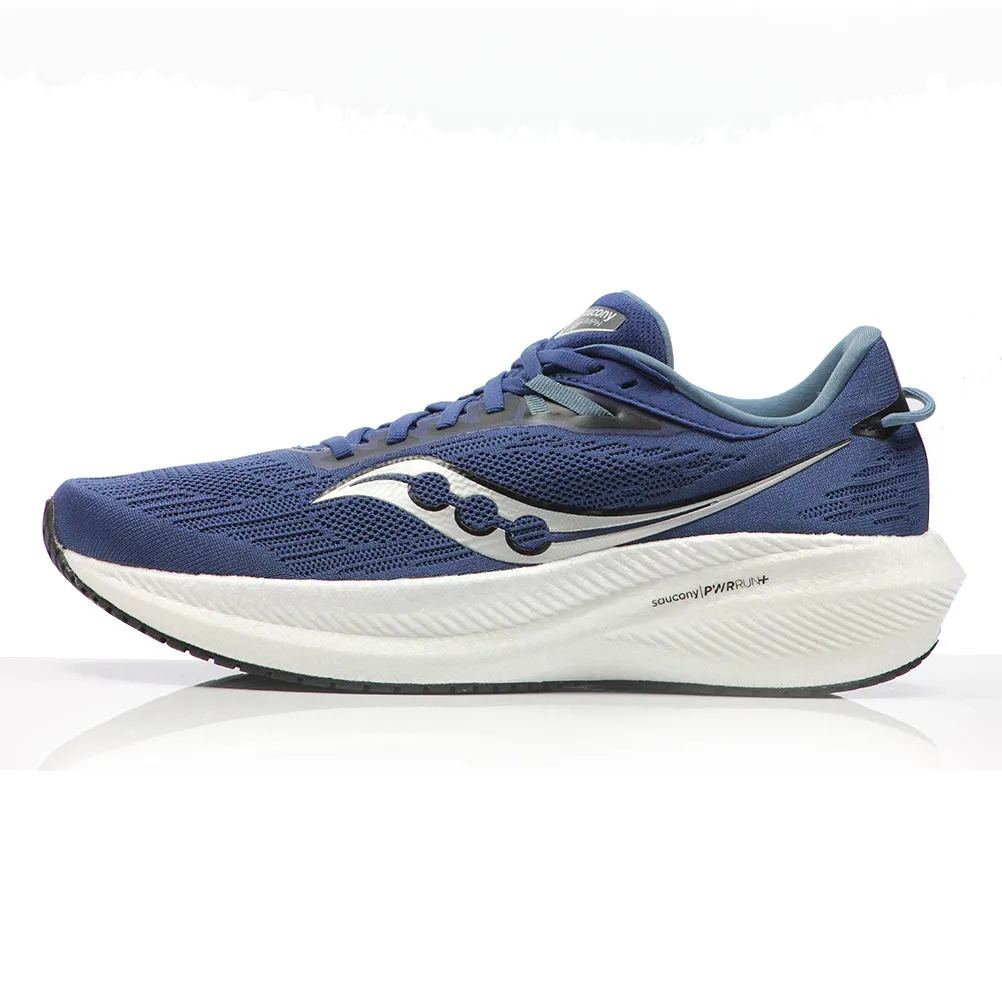 Best Running Shoes For Bad Knees Uk Saucony Triumph 21 Men's Running Shoe - Indigo/Black